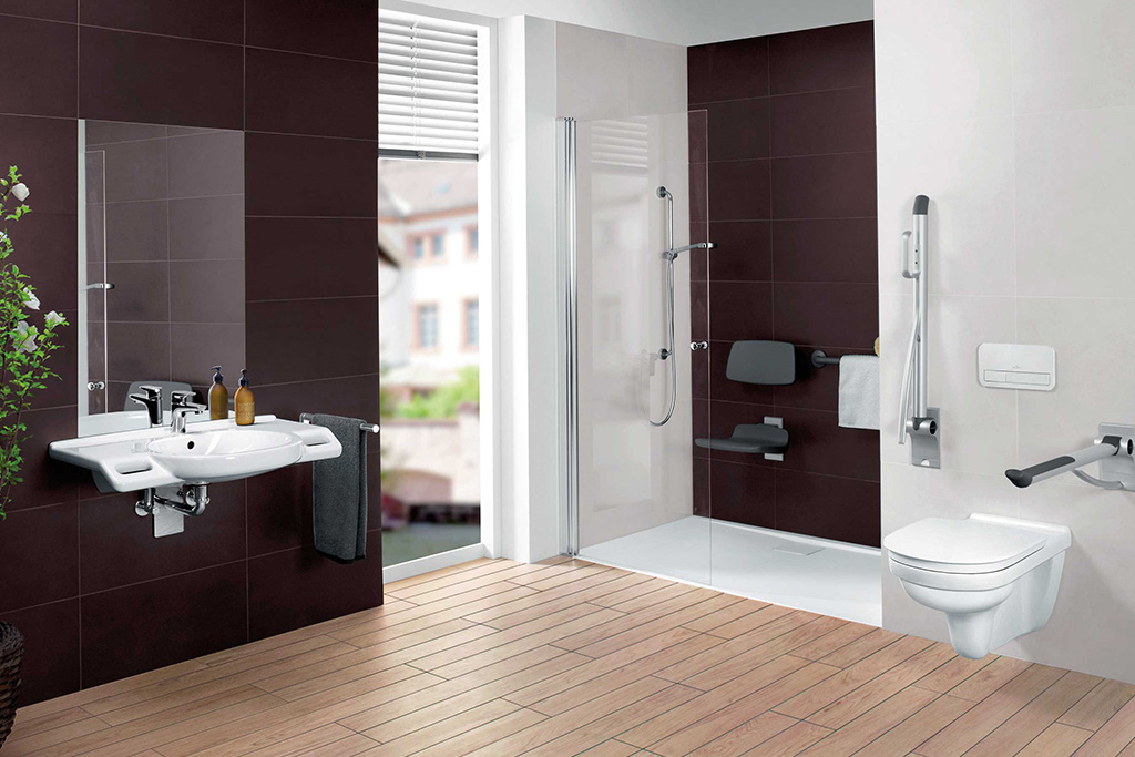Badsanierung Bonn von Gerwing Söhne – Villeroy & Boch barrierefreies Bad